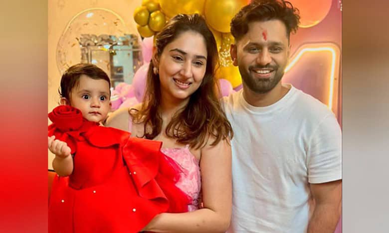 Rahul Vaidya, Disha Parmar celebrate 1st birthday of their daughter