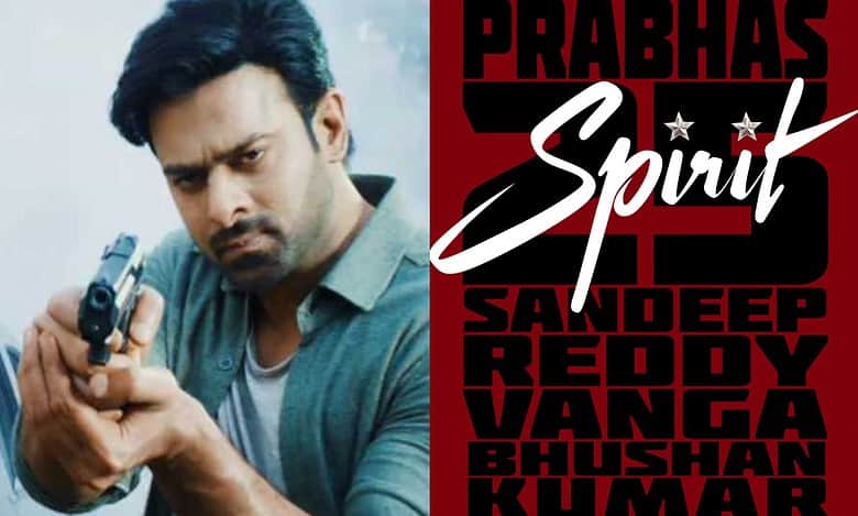 What is the budget of Prabhas' upcoming movie Spirit?