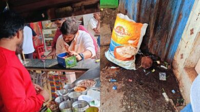 Food safety officials inspecting pan shops