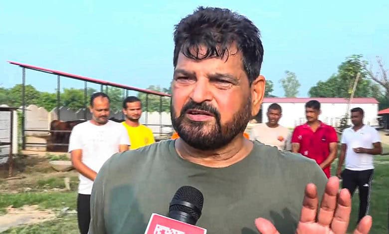 Brij Bhushan accuses Congress of conspiracy, Vinesh of cheating