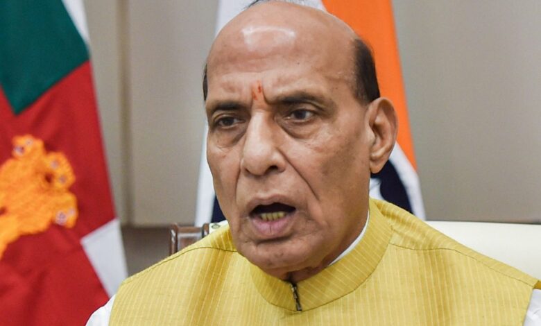 Pakistan feeling pain watching democracy flourishing in J&K: Rajnath Singh