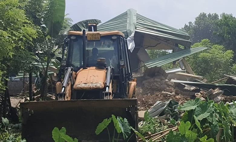 Assam: 250 homes demolished in eviction drive
