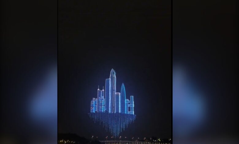Watch: China’s record-breaking drone show lights up sky