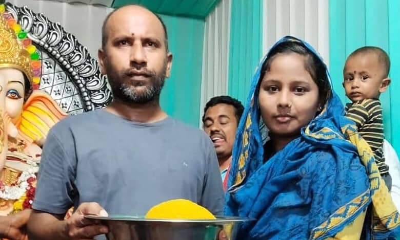 Couple Afzal, Muskaan win Ganesh laddu in auction in Telangana