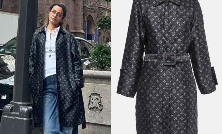 Namrata wears Louis Vuitton trench coat in new photos, see price