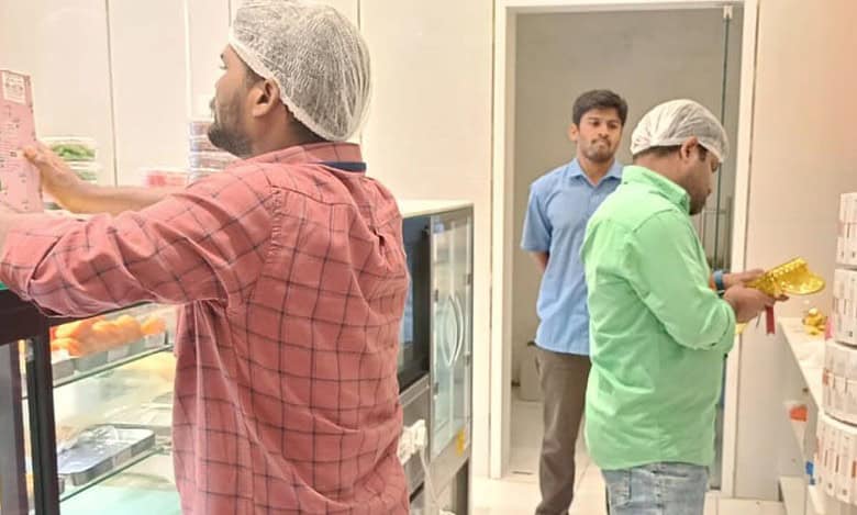 Food safety team raids supermarket, sweet shop in Hyderabad