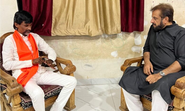 Imtiaz jaleel met Manoj Jarange Patil
