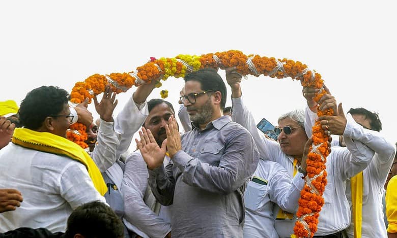 Prasant Kishor during the launch of Jan Suraaj Party
