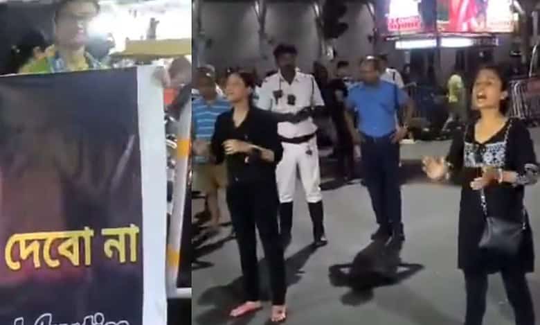 Kolkata: FIR filed after protesters chant ‘Kashmir mange azadi’ at RG Kar protest