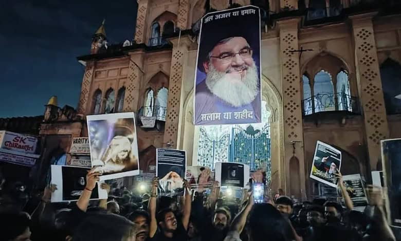 UP police book protesters for candle march against killing of Hezbollah chief