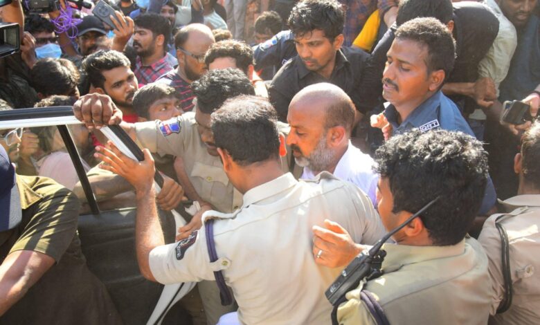 Bandi Sanjay detained amid TGPSC Group 1 exam protest