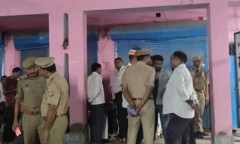 Amethi: Police personnel investigate after four members of a family were shot dead at their home, in Amethi, Uttar Pradesh, Thursday, Oct. 3, 2024. (PTI Photo)