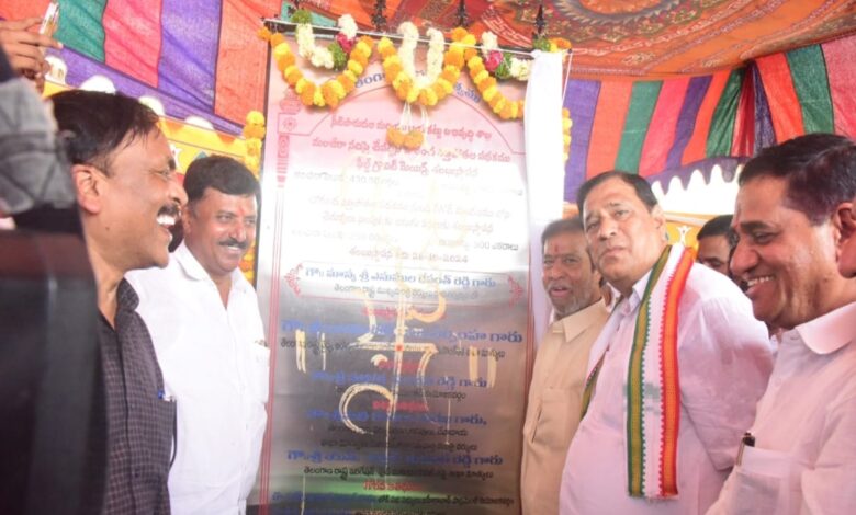 Telangana: Health min lays foundation for irrigation project in Sangareddy
