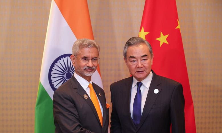 EAM jaishankar and with China's FM Wang Yi