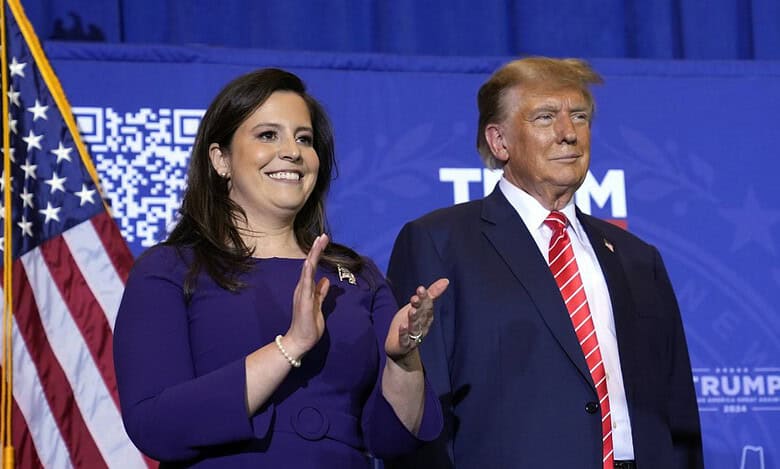 Elise Stefanik and Donald Trump