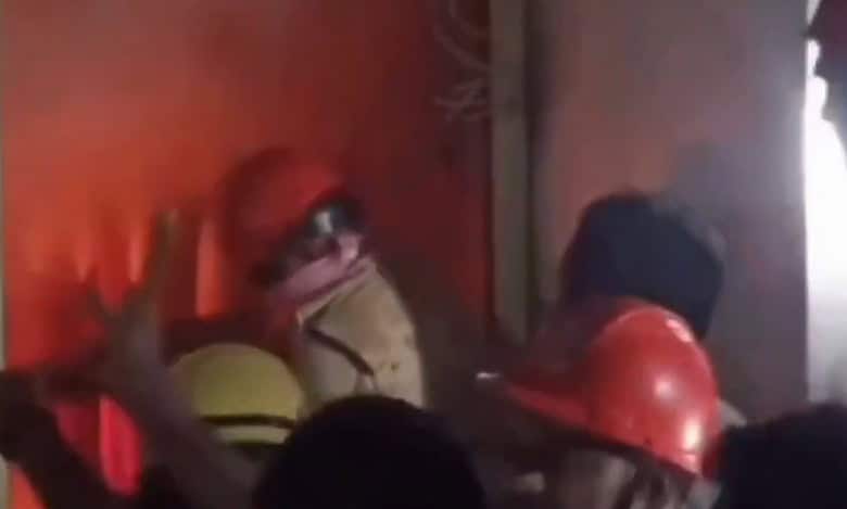 Fire breaks out in Jagtial shop on Deepawali night October 31 2024