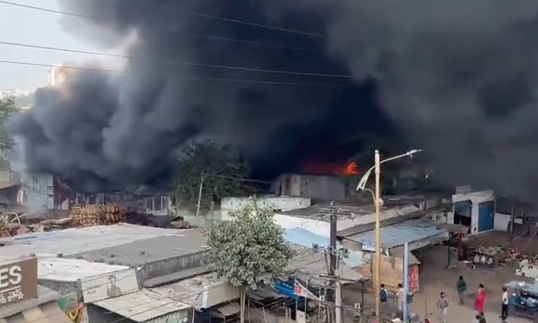 Fire in Hyderabad