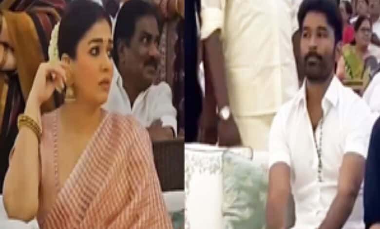 Dhanush, Nayanthara’s awkward encounter at a wedding goes viral