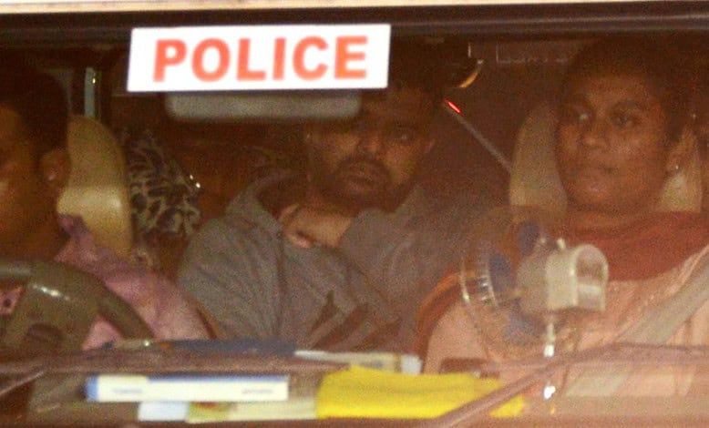 Prajwal Revanna being taken into custody by Police SIT in May
