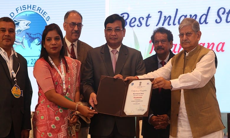 National fisheries award to Telangana