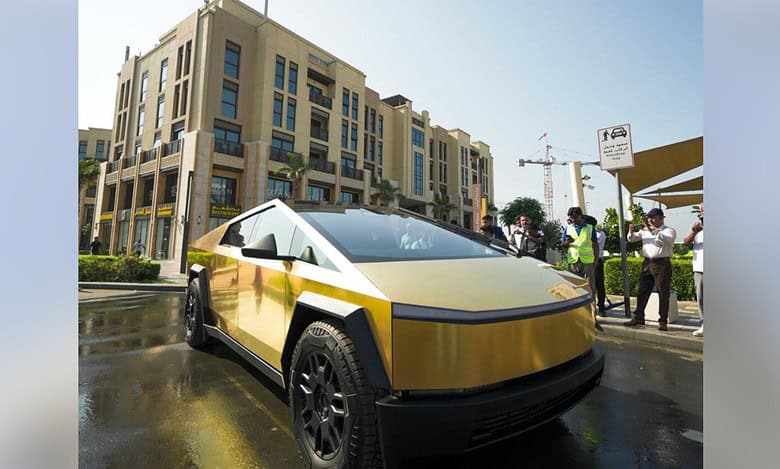 Dubai: Chance to win a 24K gold-plated Tesla cybertruck in Raffle Draw