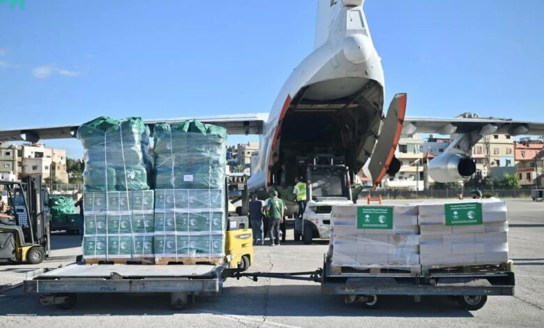 Saudi Arabia sends 24th relief plane to Lebanon with essential supplies