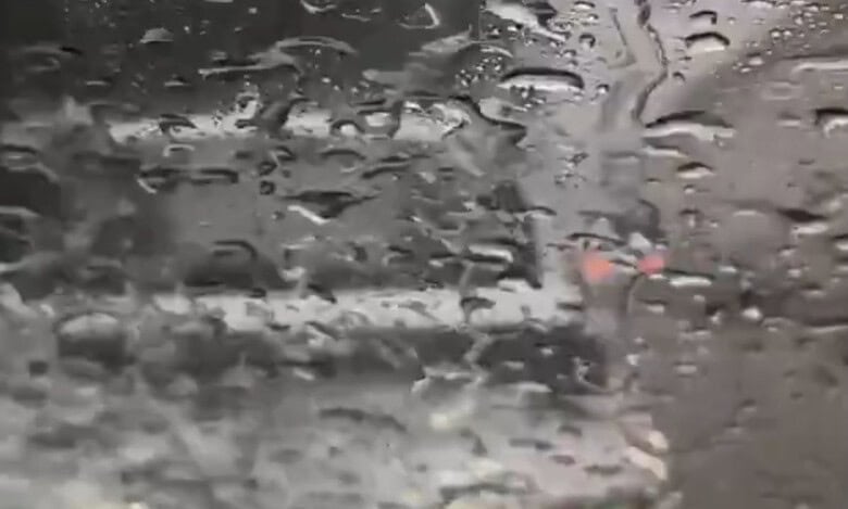 No visibility rain Hyderabad