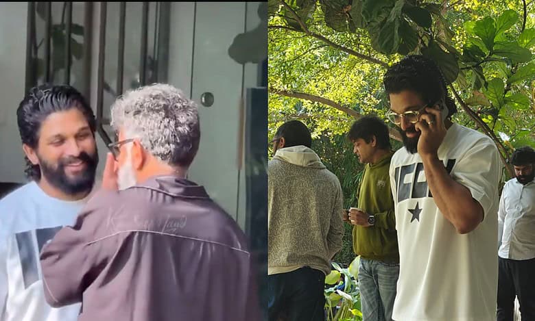 Visuals from Allu Arjun's Jubilee Hills home: Telugu actors meet AA