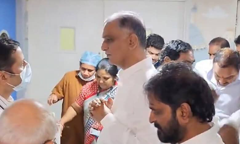 Harish Rao visits boy injured in Pushpa 2 stampede in Hyderabad
