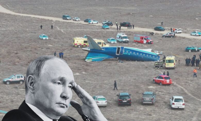 Putin Apologises for Azerbaijan airlines plane crash