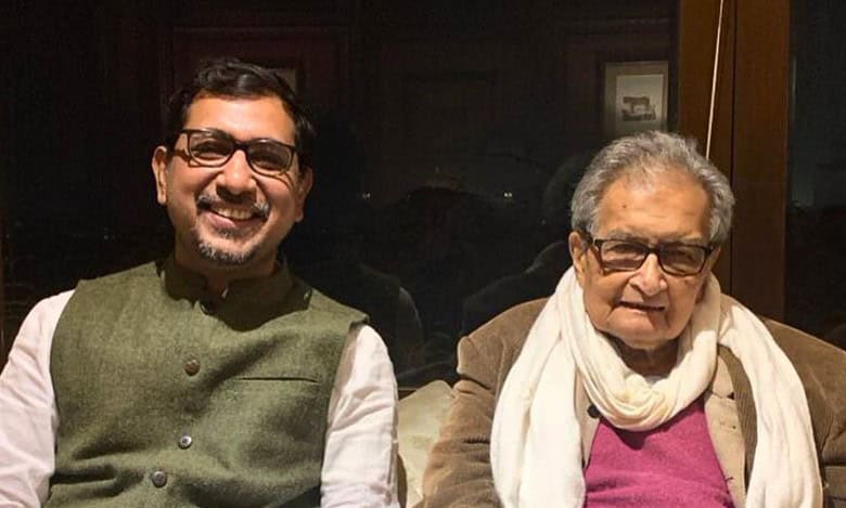 Sabir Ahamed with Nobel laureate Amartya Sen