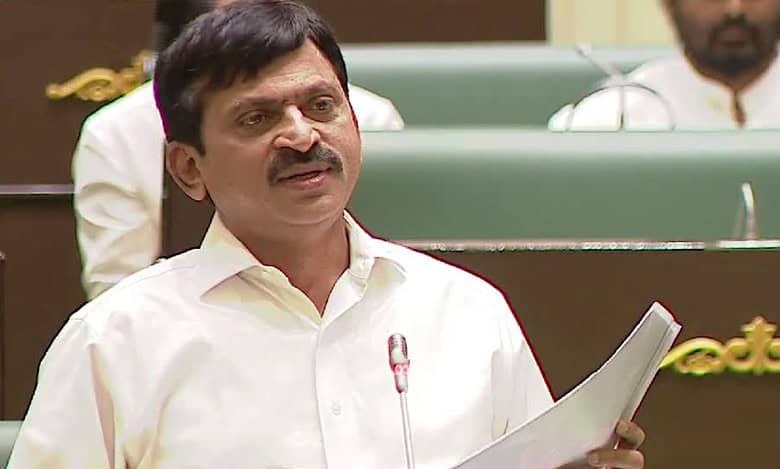 Revenue minister Ponguleti Srinivas Reddy tables The Telangana Bhu Bharathi (Record of Rights in Land) Bill 2024 in the assembly.