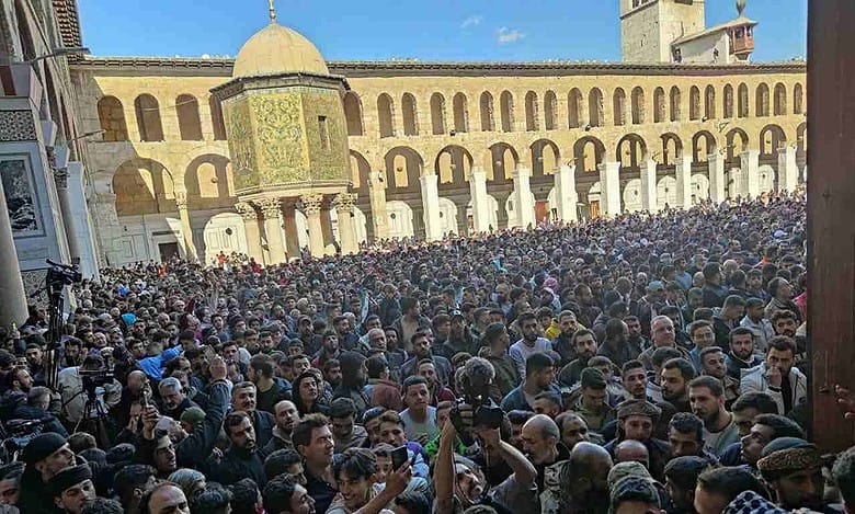 Video: Umayyad Mosque in Damascus sees first Friday prayers after fall of Assad