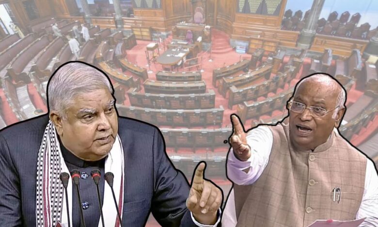 RS chairman working as govt spokesperson, biggest disrupter: Kharge on Dhankar
