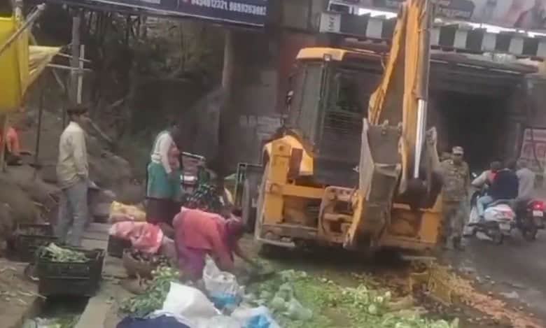 UP municipal bulldozes 40 vegetable shops, sparks protests