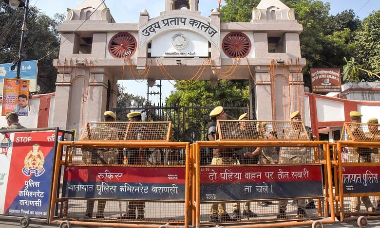 UP: Tension at Varanasi college over mosque as students protest