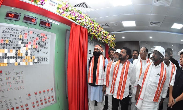 Yadadri Thermal Power Station Unit-2 inaugurated by Telangana CM