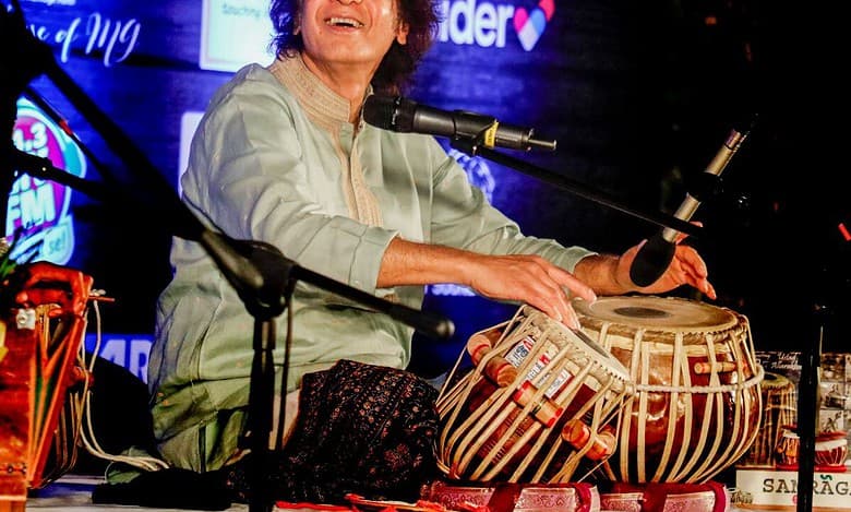 Tabla maestro Zakir Hussain