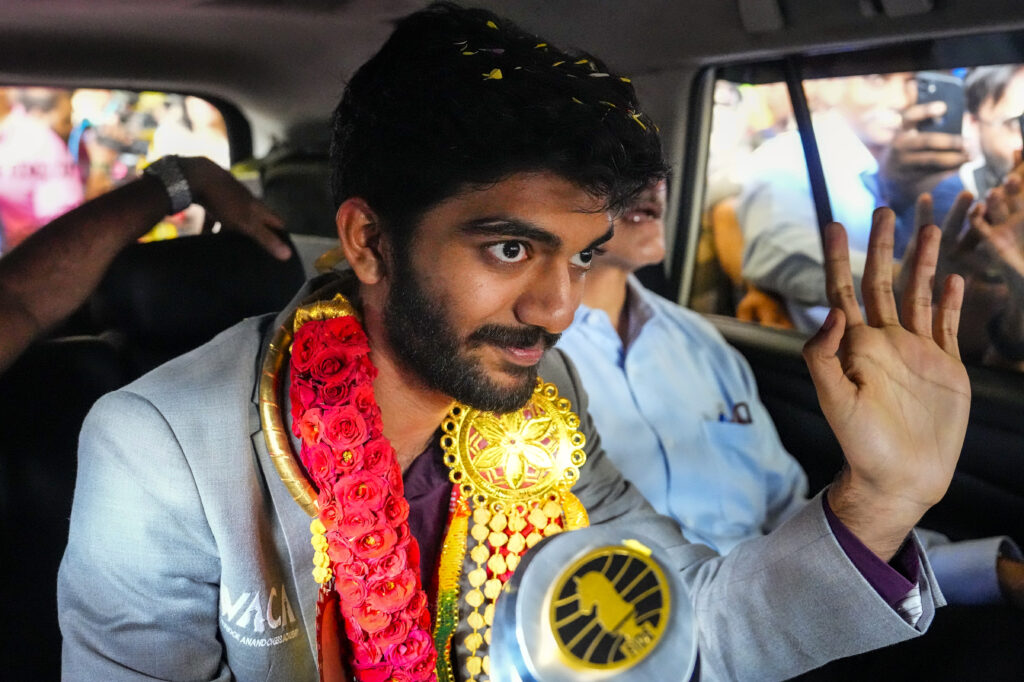 World chess champion lands in Chennai