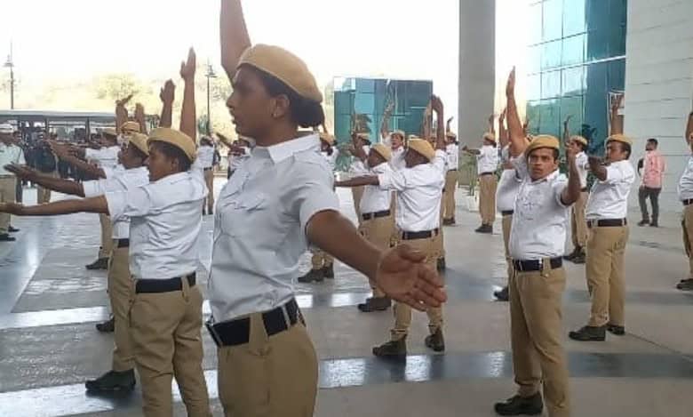 Transgenders recruited as traffic police assistants perform traffic drill at the Integrated Command Control Centre (ICCC) on Sunday.