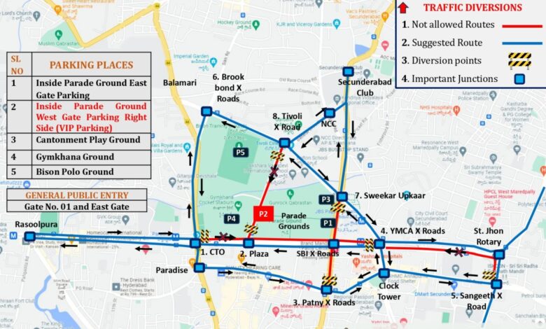 Traffic restrictions announced for international kite festival in Hyderabad