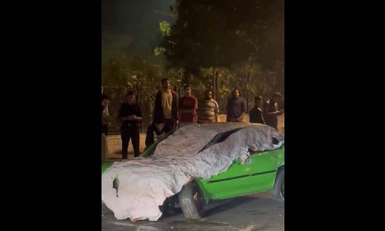 Speeding car meets accident near KBR Park in Hyderabad