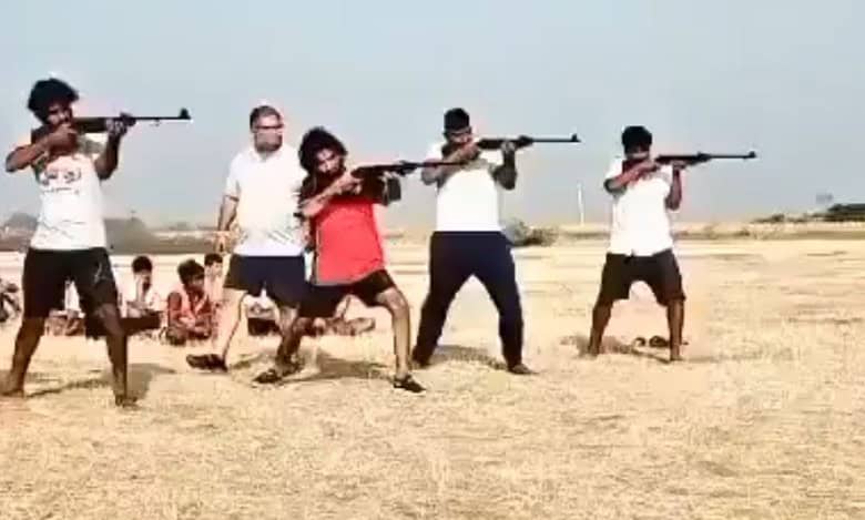 Sri Ram Sene Arms Training in Bagalkot of Karnataka