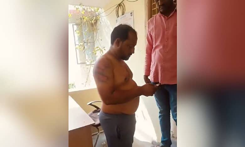 Telangana: Dalit man beaten by police officers in Suryapet