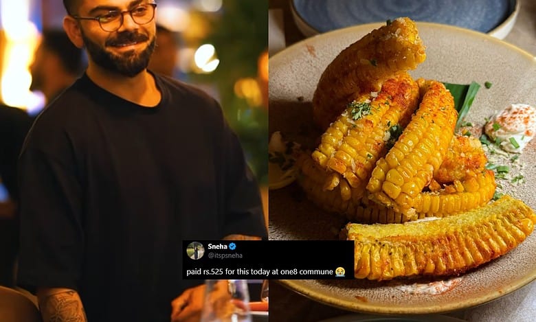 Girl pays Rs 525 for 'Bhutta' at Virat Kohli's Hyderabad cafe, internet reacts