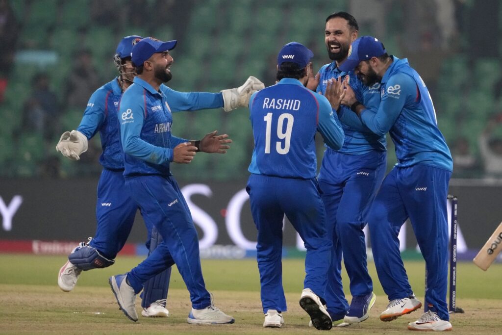 ICC Champions Trophy cricket match between Afghanistan and England