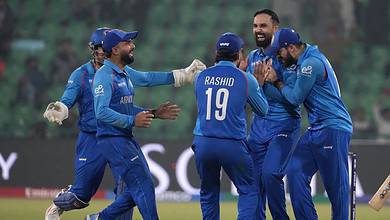 ICC Champions Trophy cricket match between Afghanistan and England
