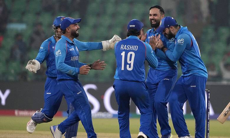 ICC Champions Trophy cricket match between Afghanistan and England
