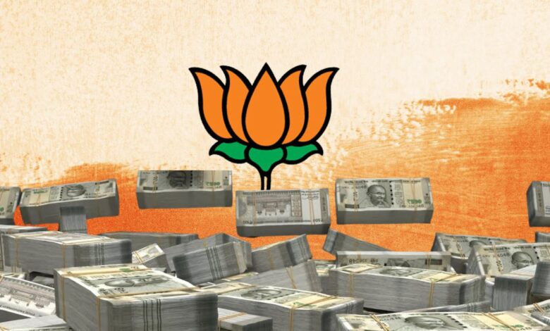 BJP 2023-24 income almost 4 times more than Congress
