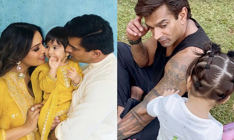 Bipasha Basu gives a sneak peek into hubby Karan Singh Grover's playtime with Devi